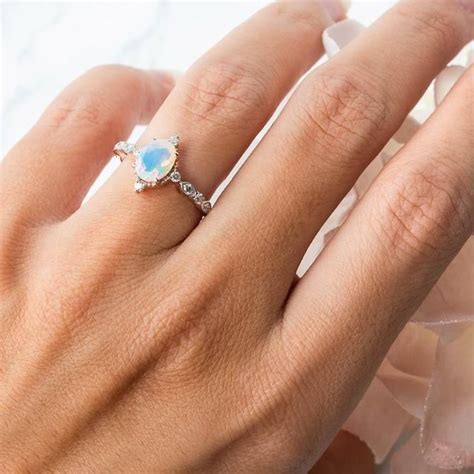 Shine bright with a moon magic opal ring